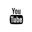 YouTube Icon in Black and White Color