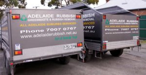 Two Adelaide Rubbish removal trailers